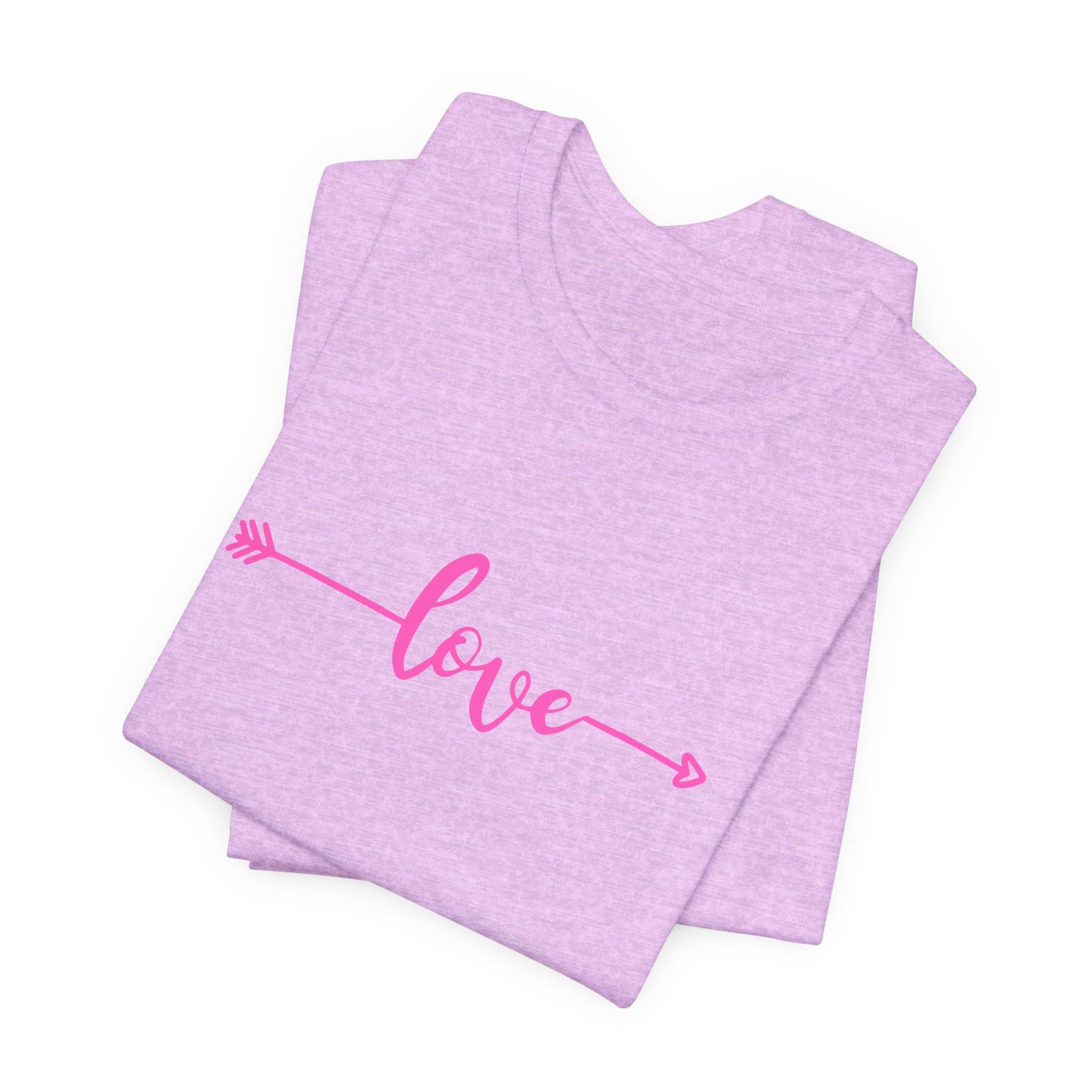 pink heart unisex t-shirt