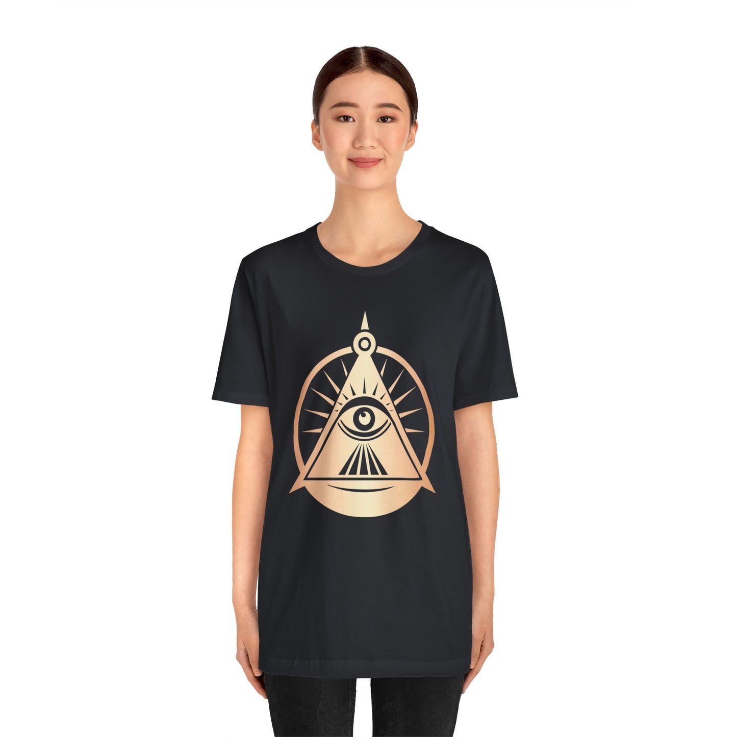 triangle eye illumination t-shirt