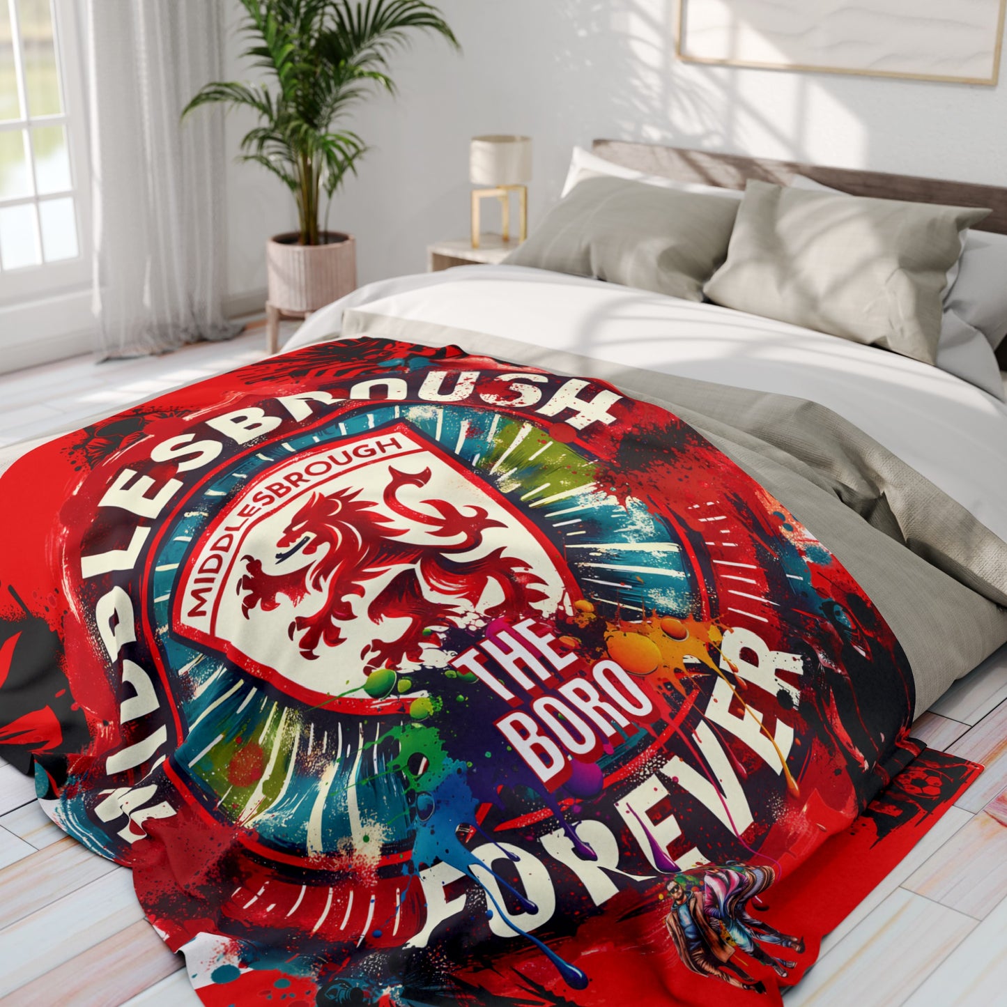 middlesbrough forever arctic fleece blanket