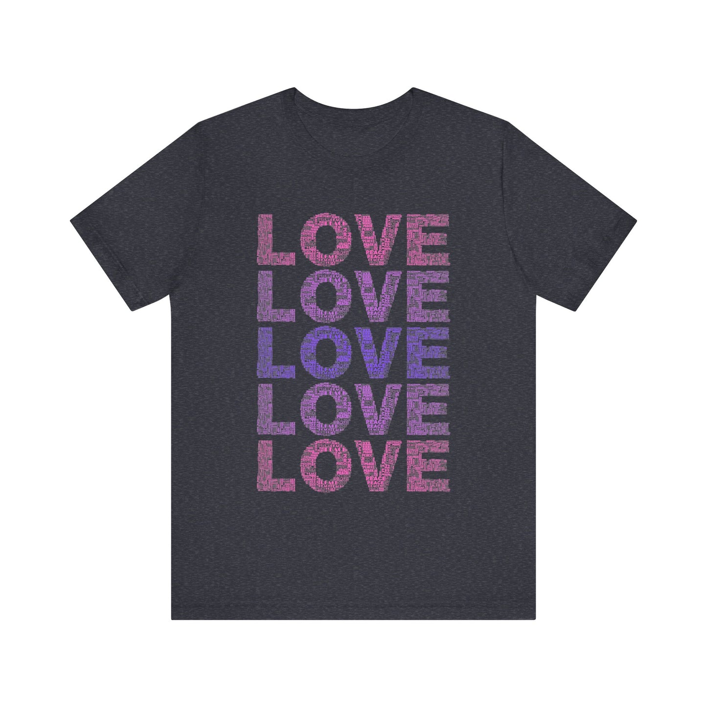 love printed unisex t-shirt