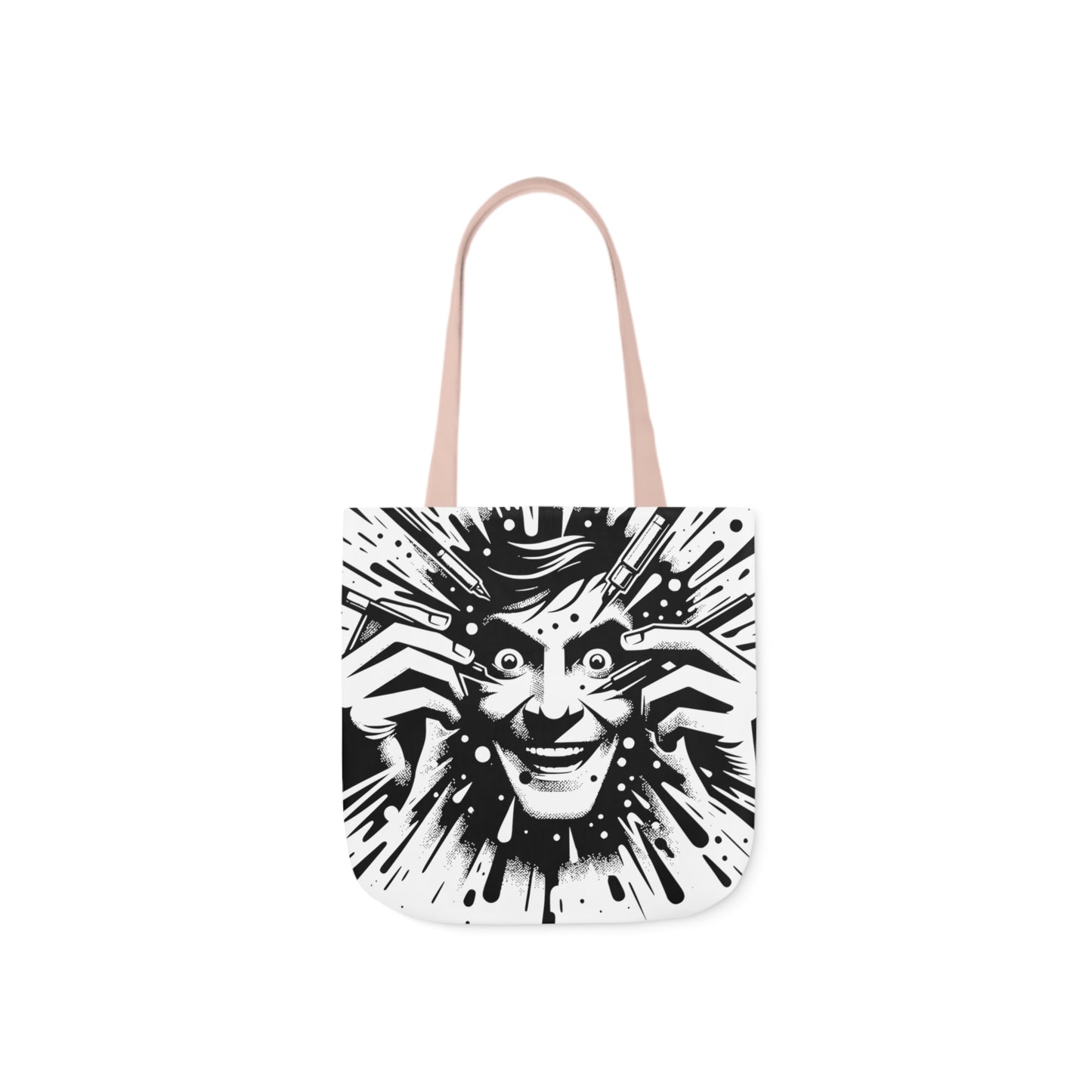 freaking smile canvas tote bag