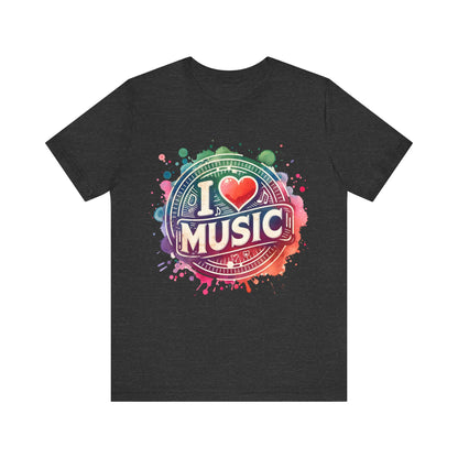 Love Music Heart T-Shirt