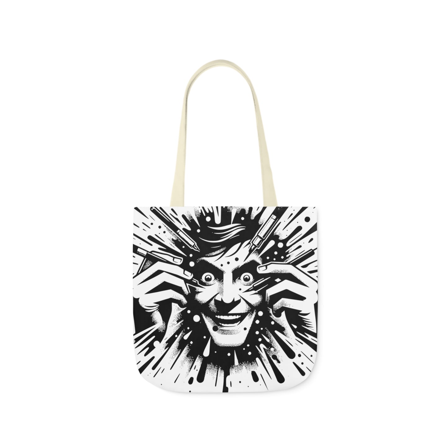 freaking smile canvas tote bag