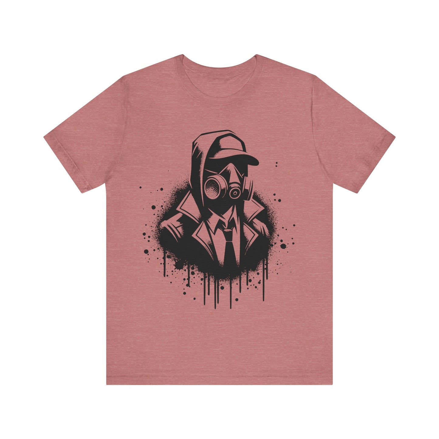 gas mask soldier logo t-shirt