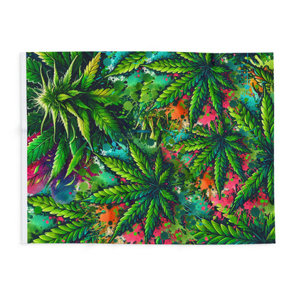 Marijuana Leaf Design Fleece