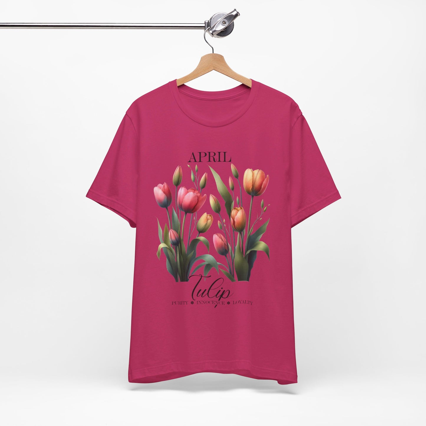 april tulip flowers t-shirt