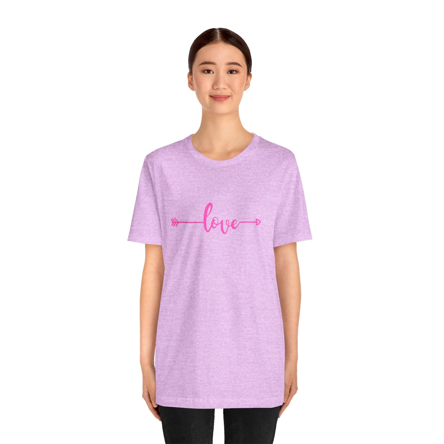 pink heart unisex t-shirt