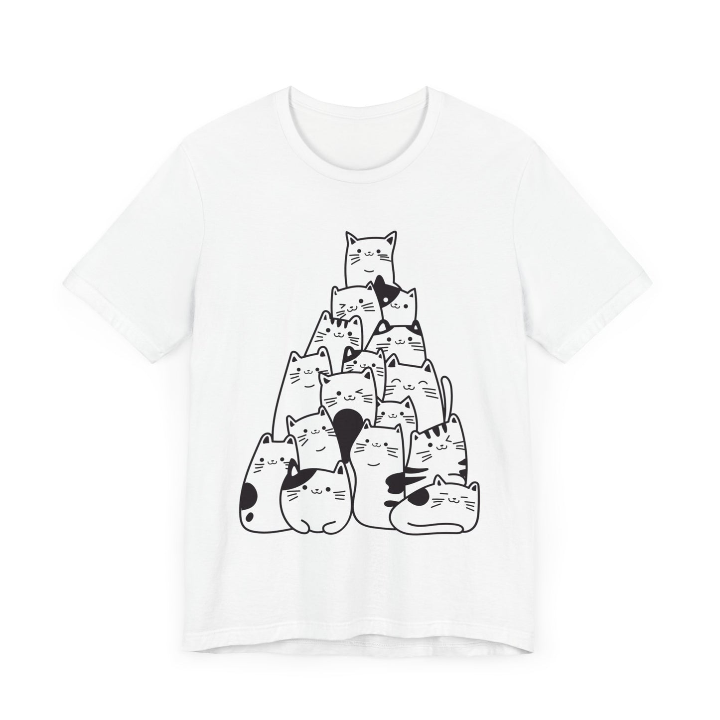 cat tree pattern t-shirt