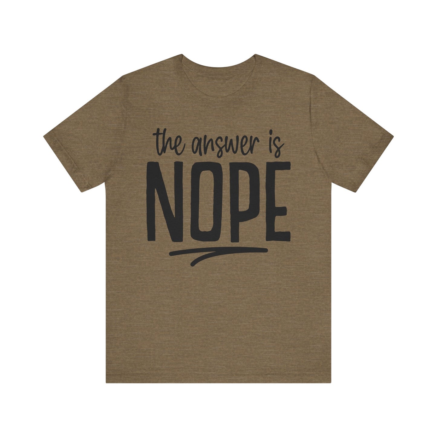 nope unisex t-shirt