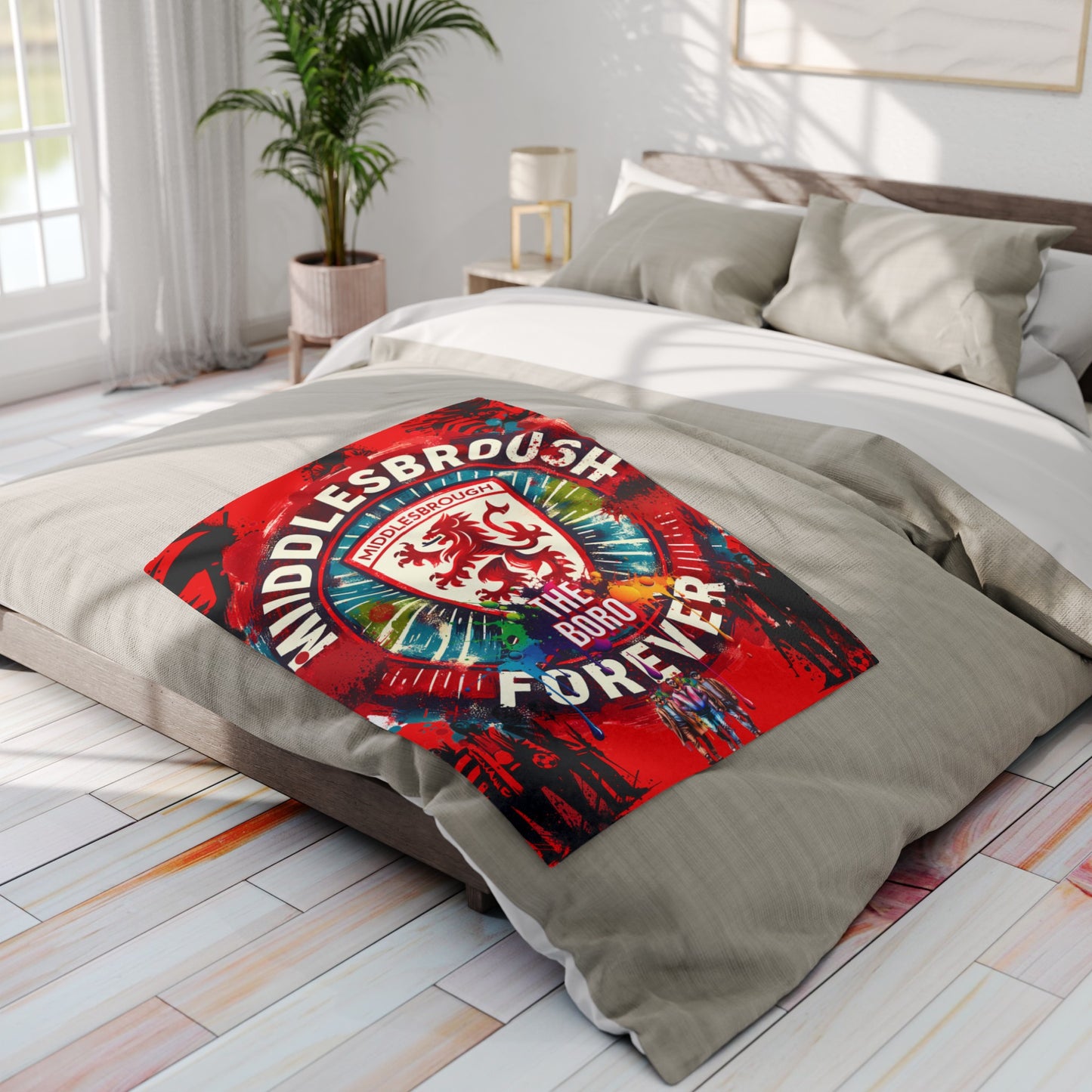 middlesbrough forever arctic fleece blanket