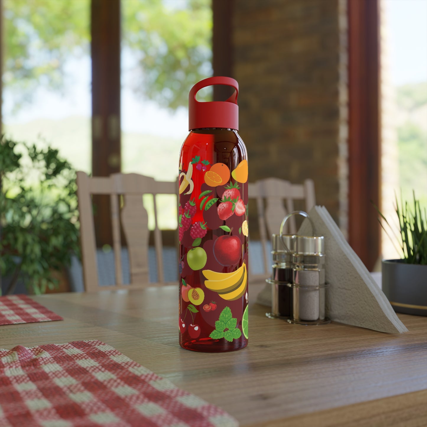 fruits water bottle