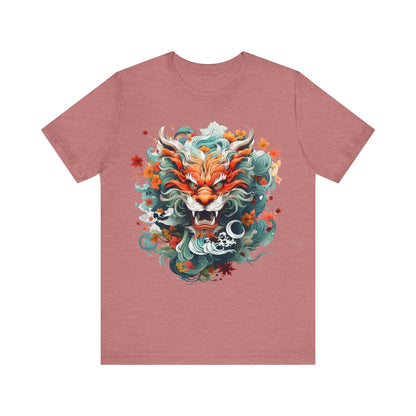 Cartoon Fierce Loong Pattern T-Shirt