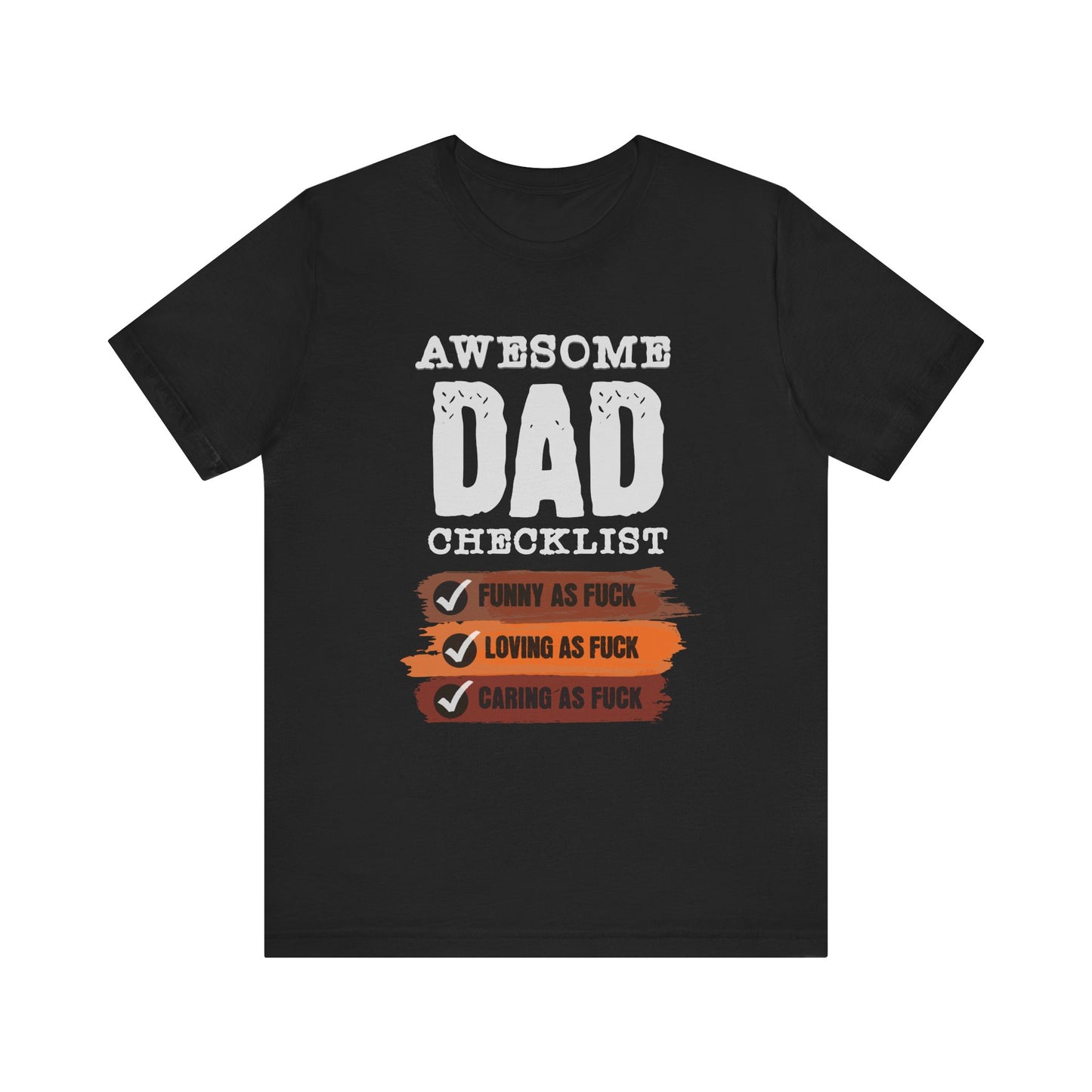 awesome dad jersey short sleeve unisex tee