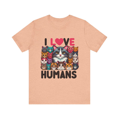 Kitty Loves Humans Unisex Jersey Short Sleeve Tee