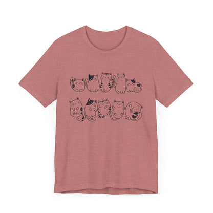 Cat Pattern T-Shirt