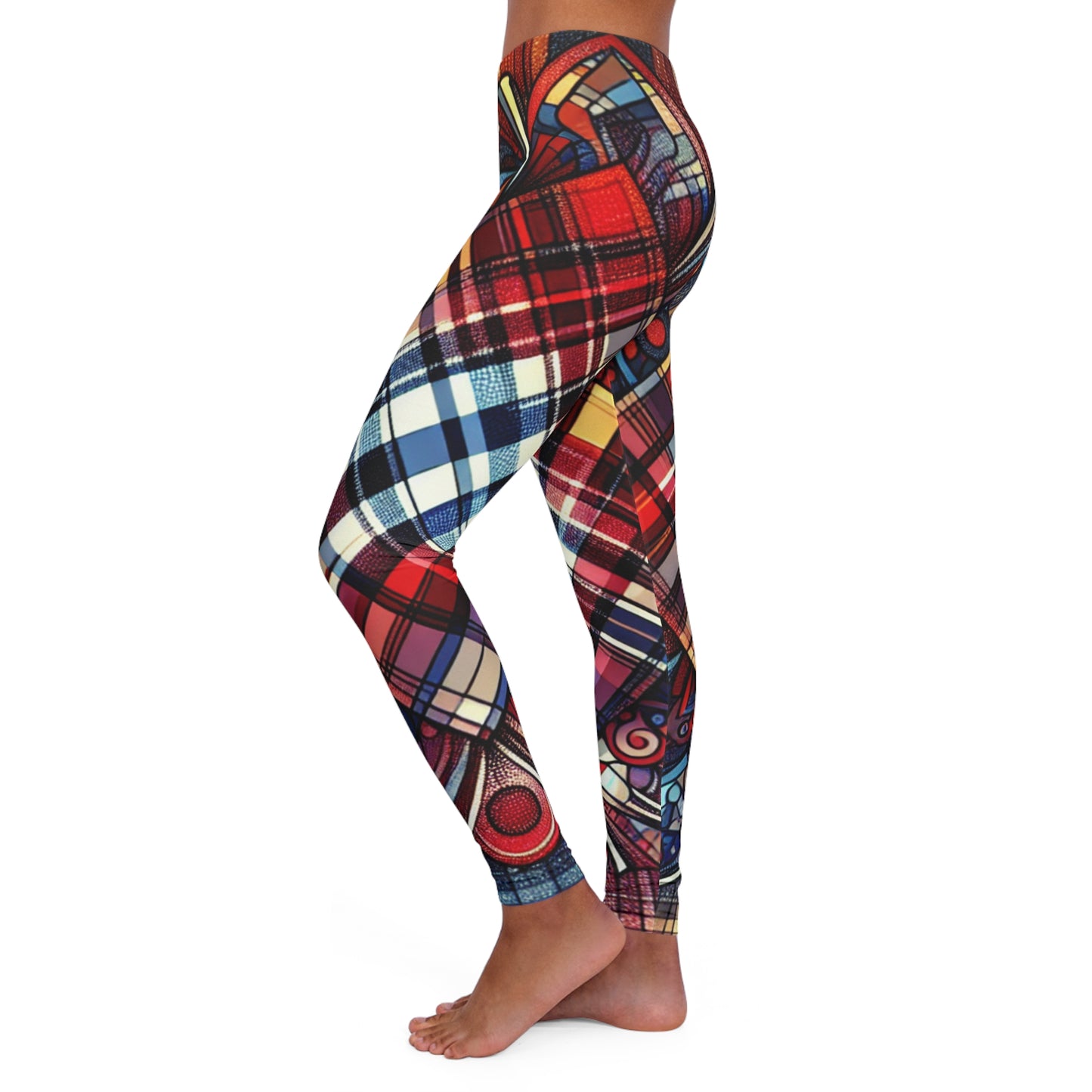 mix and match 1 women's casual spandex leggings (aop)