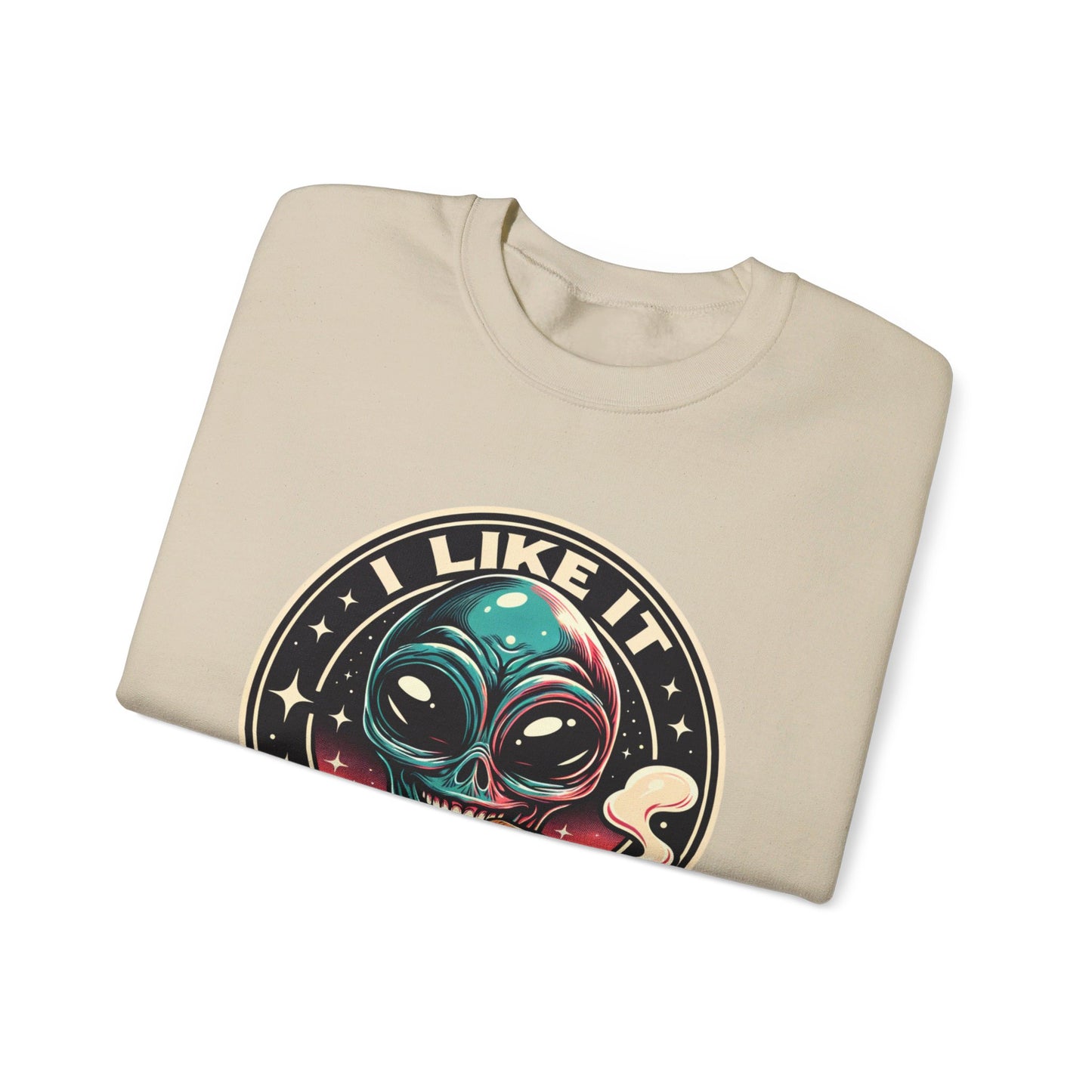 i like it here  heavy blend™ crewneck sweatshirt