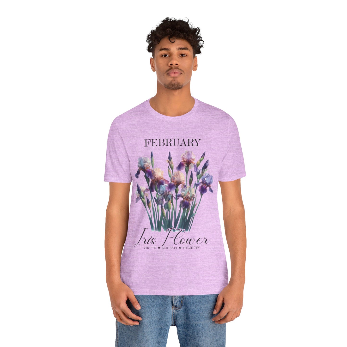 february iris flower t-shirt