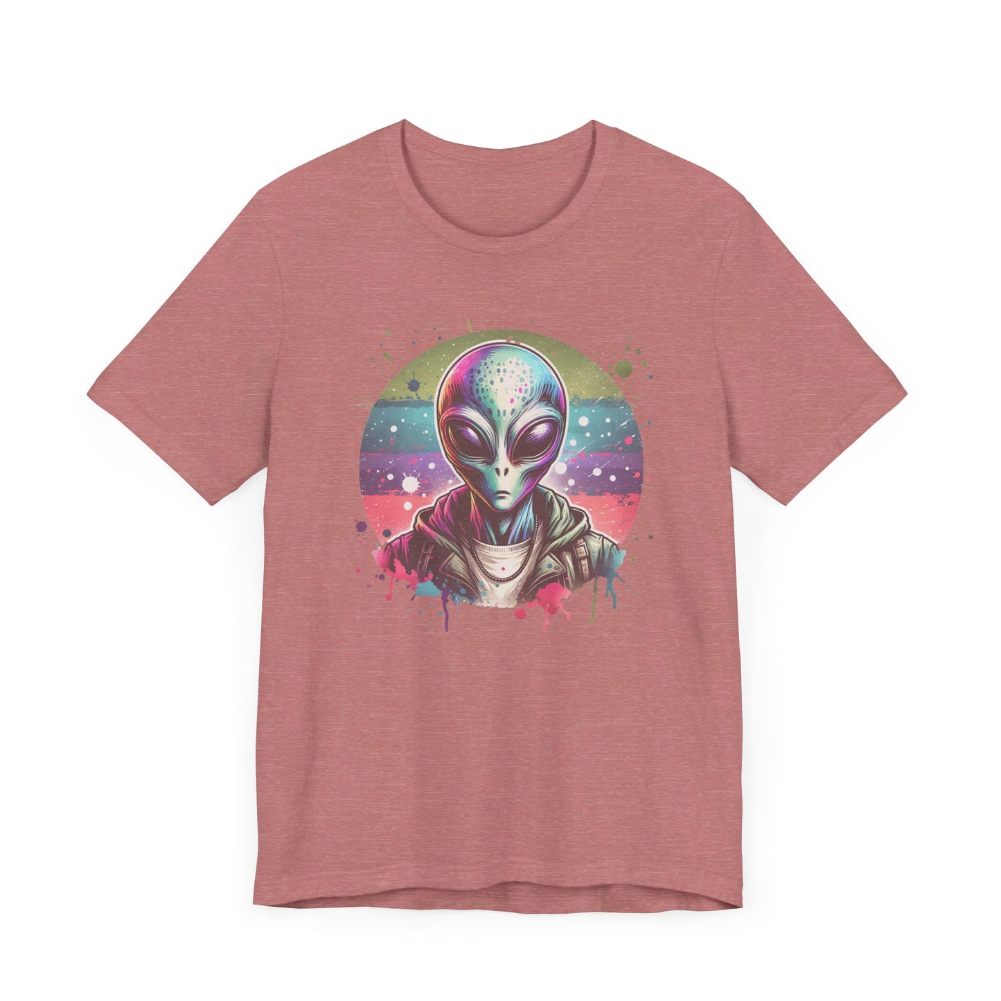 confused alien jersey short sleeve unisex tee