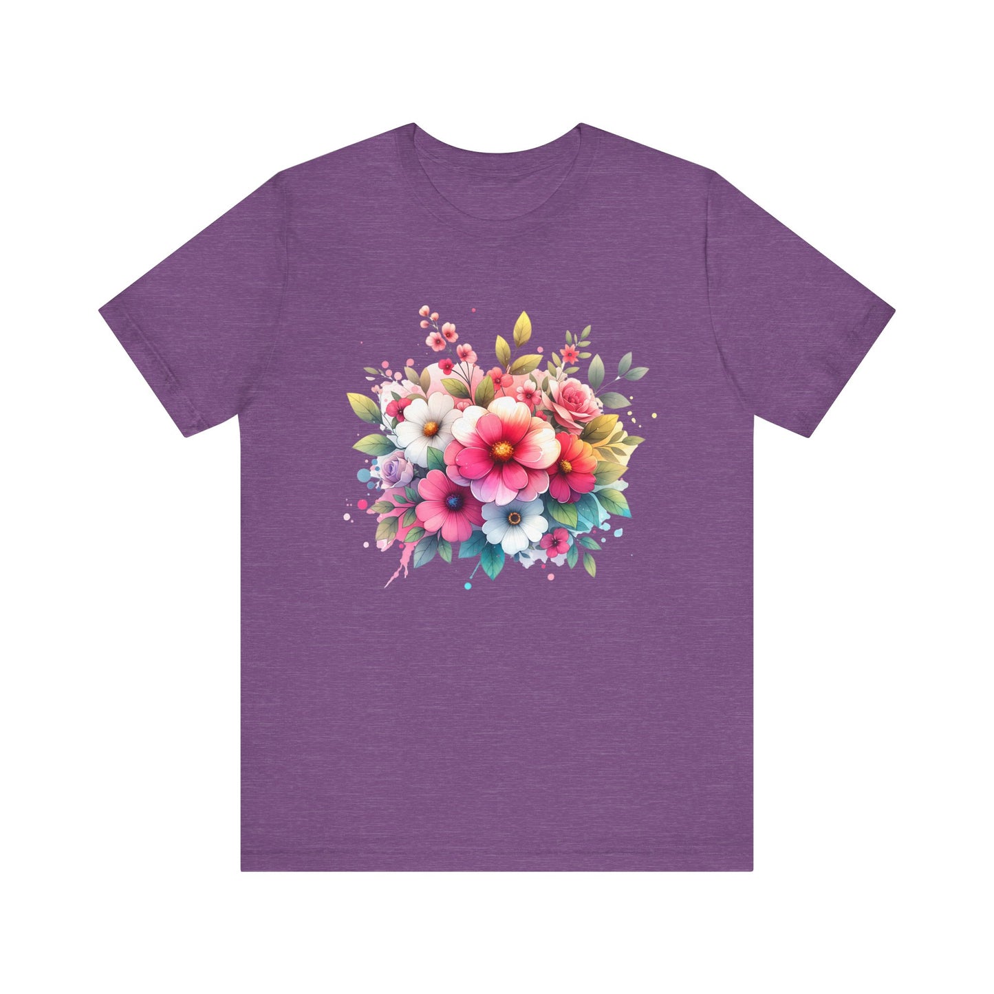 spring flower jersey short sleeve tee