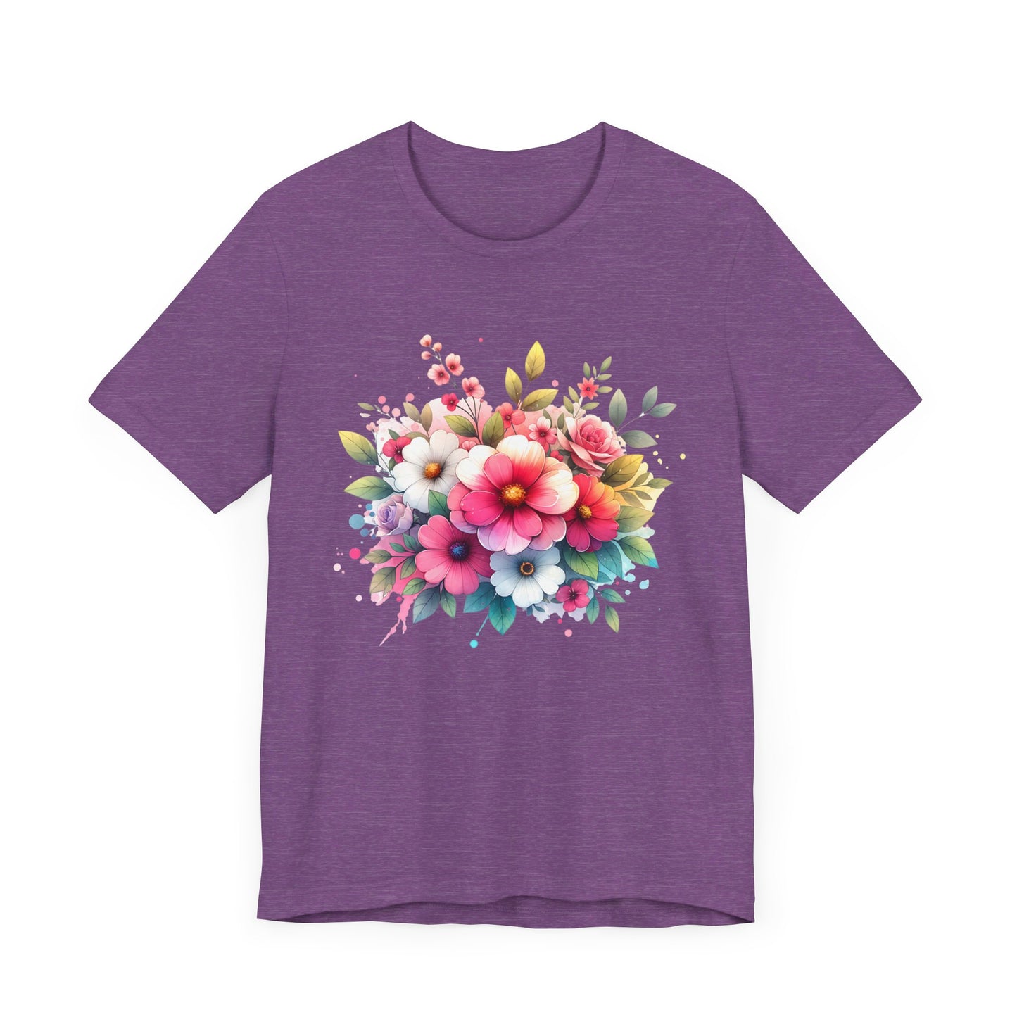 spring flower jersey short sleeve tee