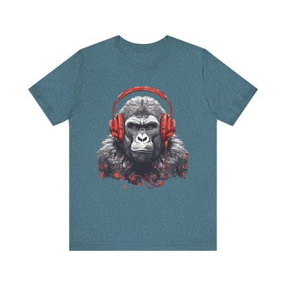 Gorilla With Headphones Unisex T-Shirt