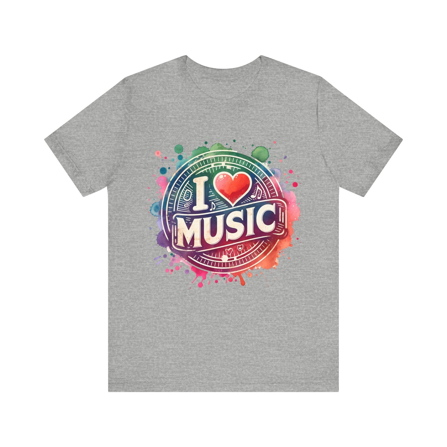 love music heart t-shirt