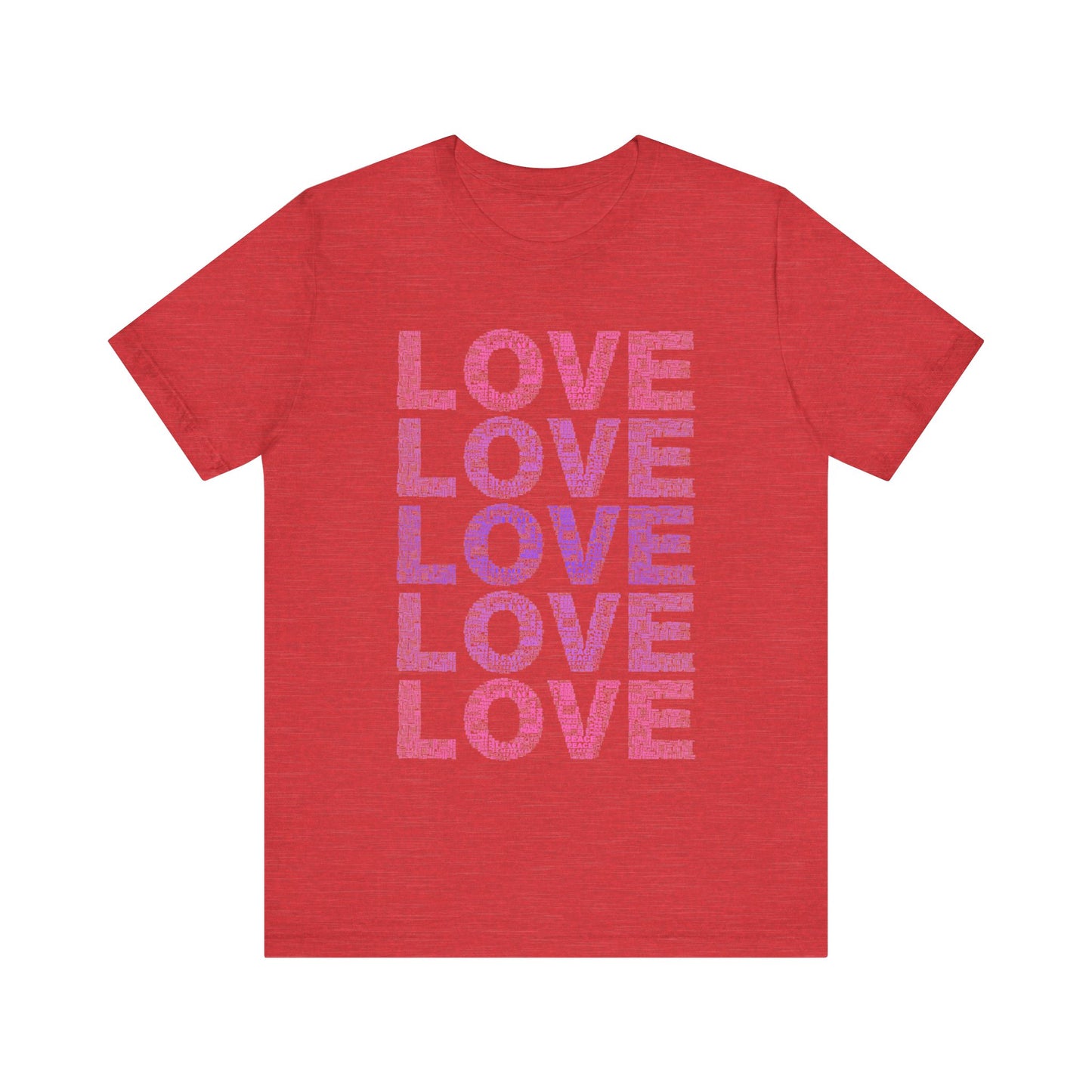 love printed unisex t-shirt