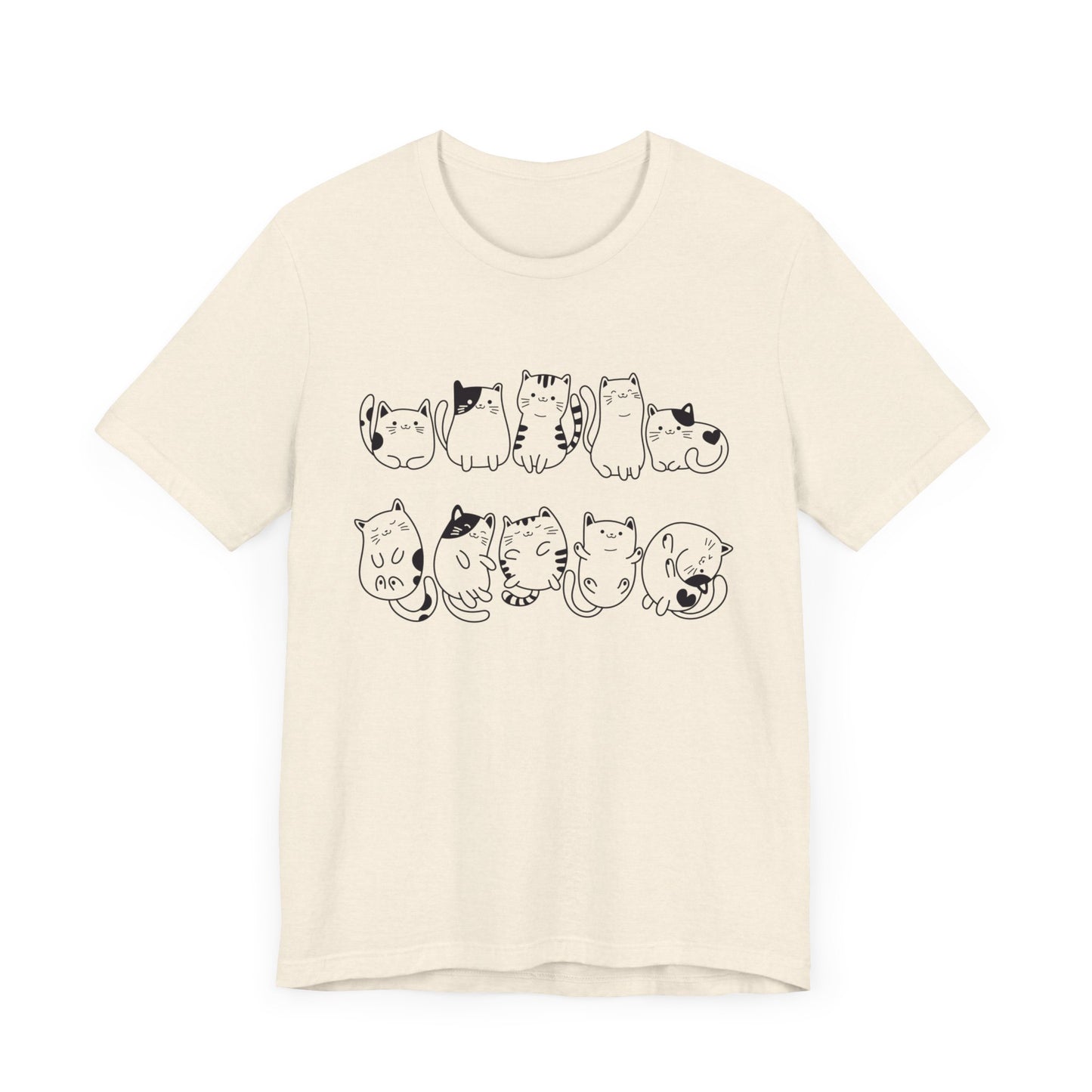 cat pattern t-shirt