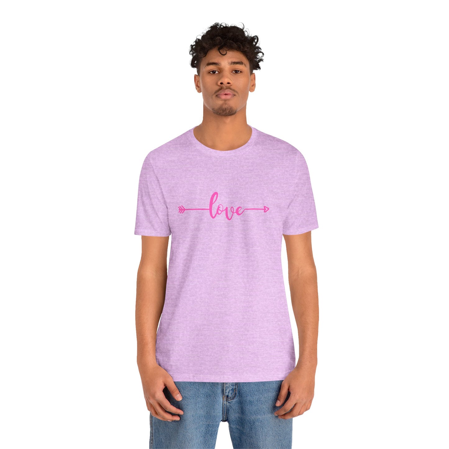 pink heart unisex t-shirt