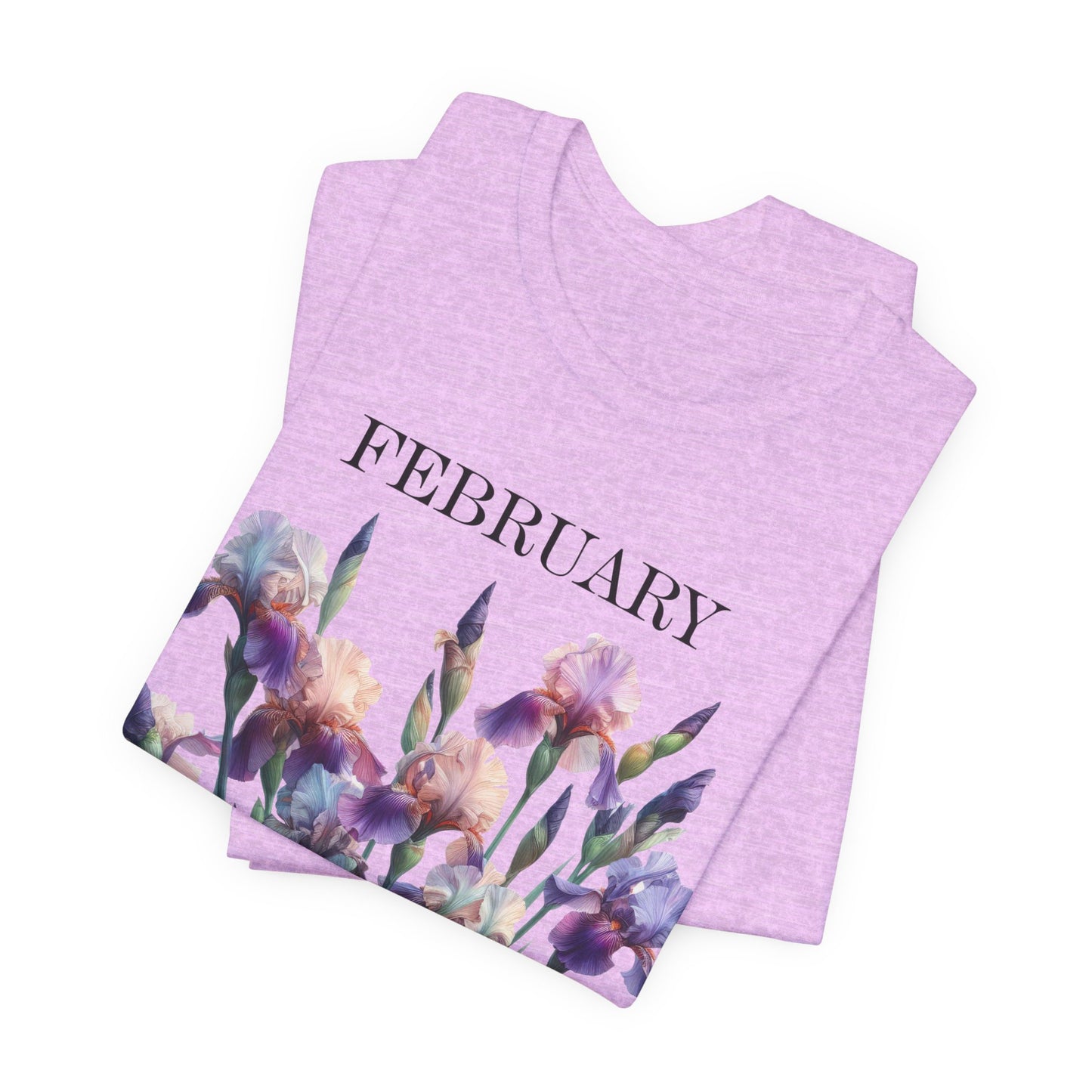 february iris flower t-shirt