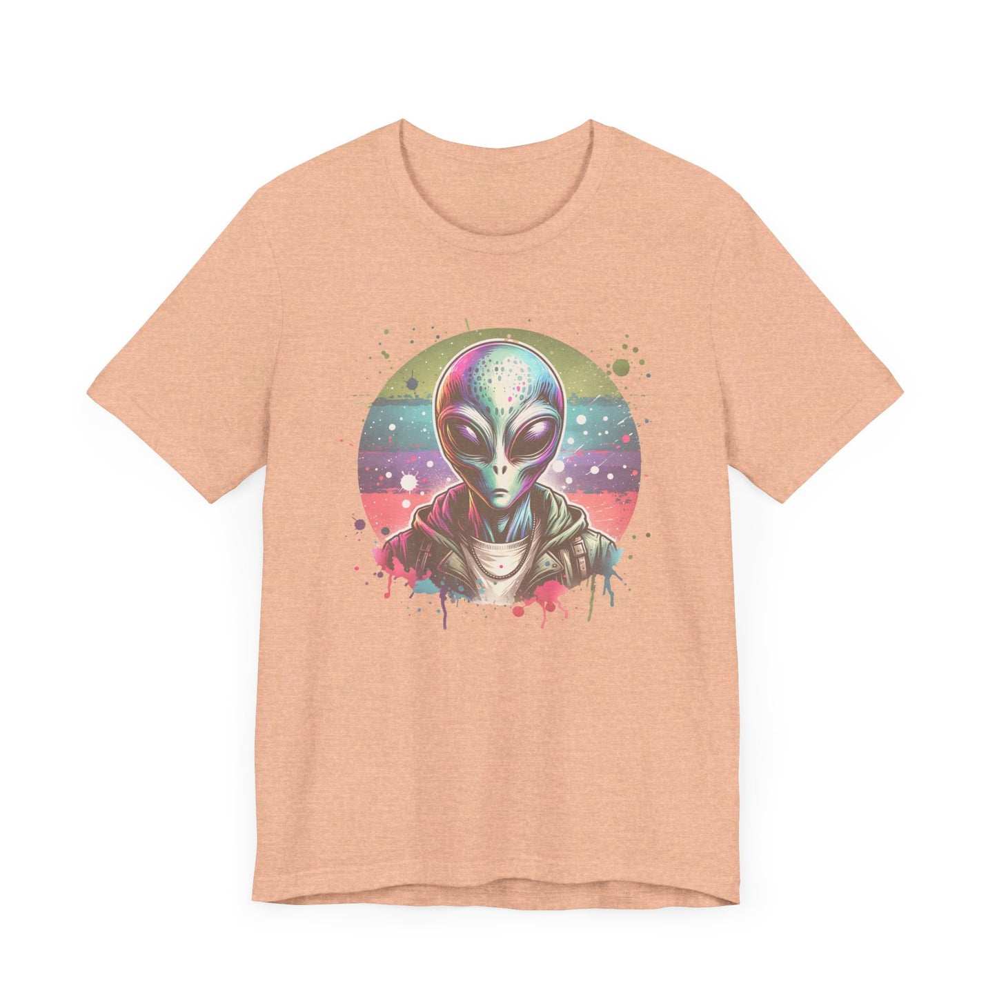 confused alien jersey short sleeve unisex tee