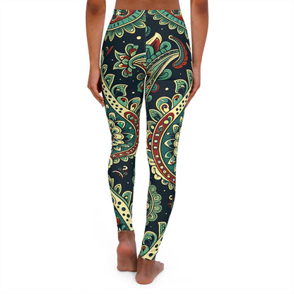 Paisley Women's Casual Spandex Leggings (AOP)