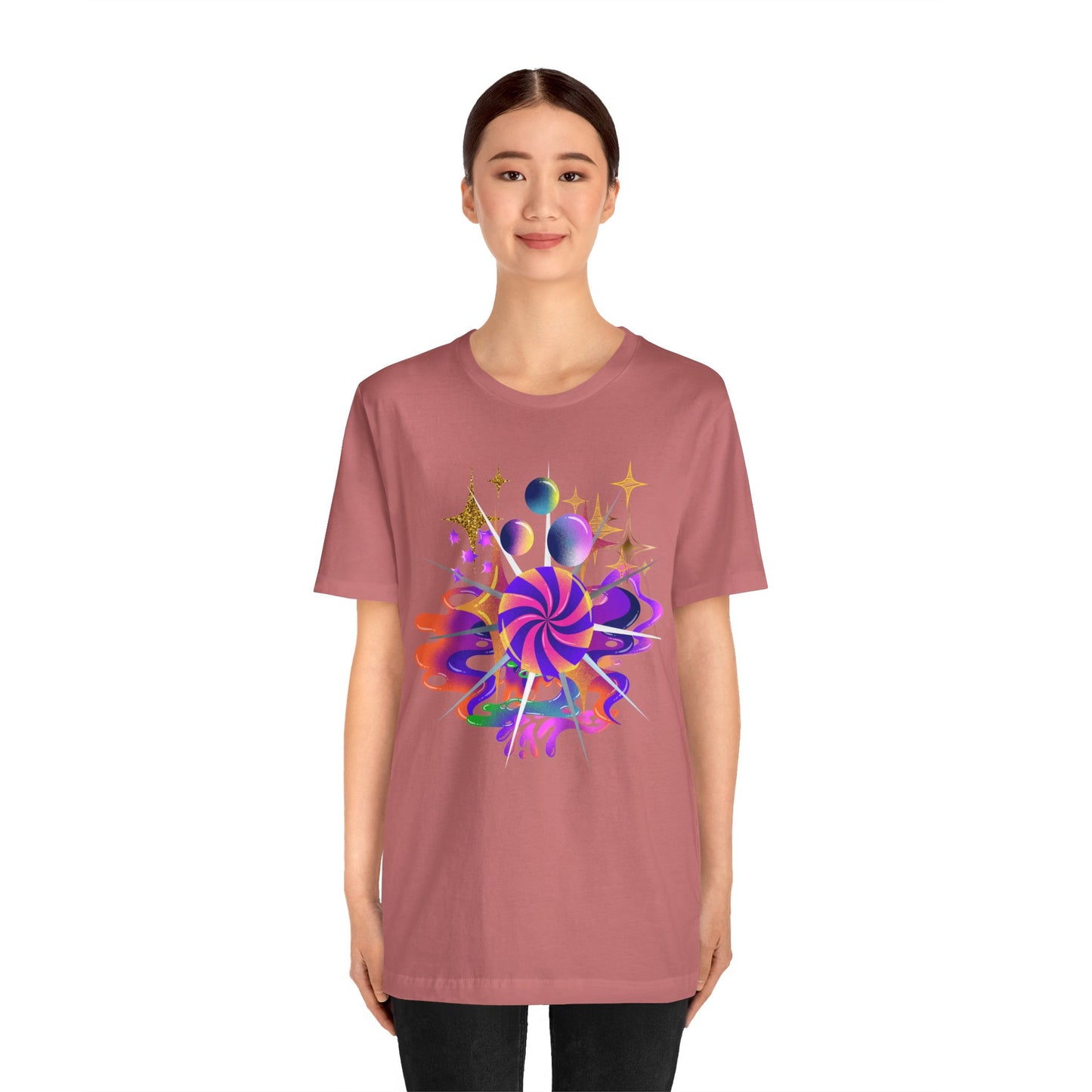 swirl lollypop design t-shirt