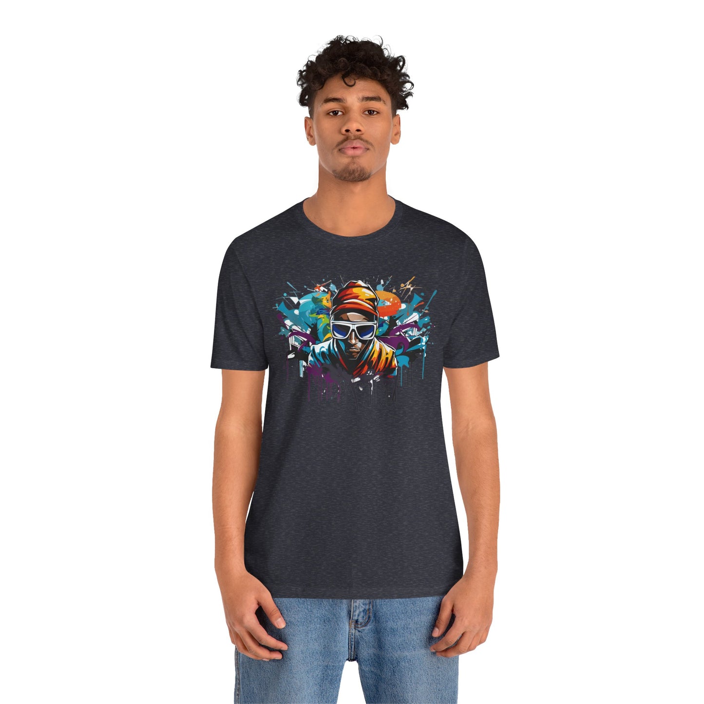 colorful urban streetwear t-shirt