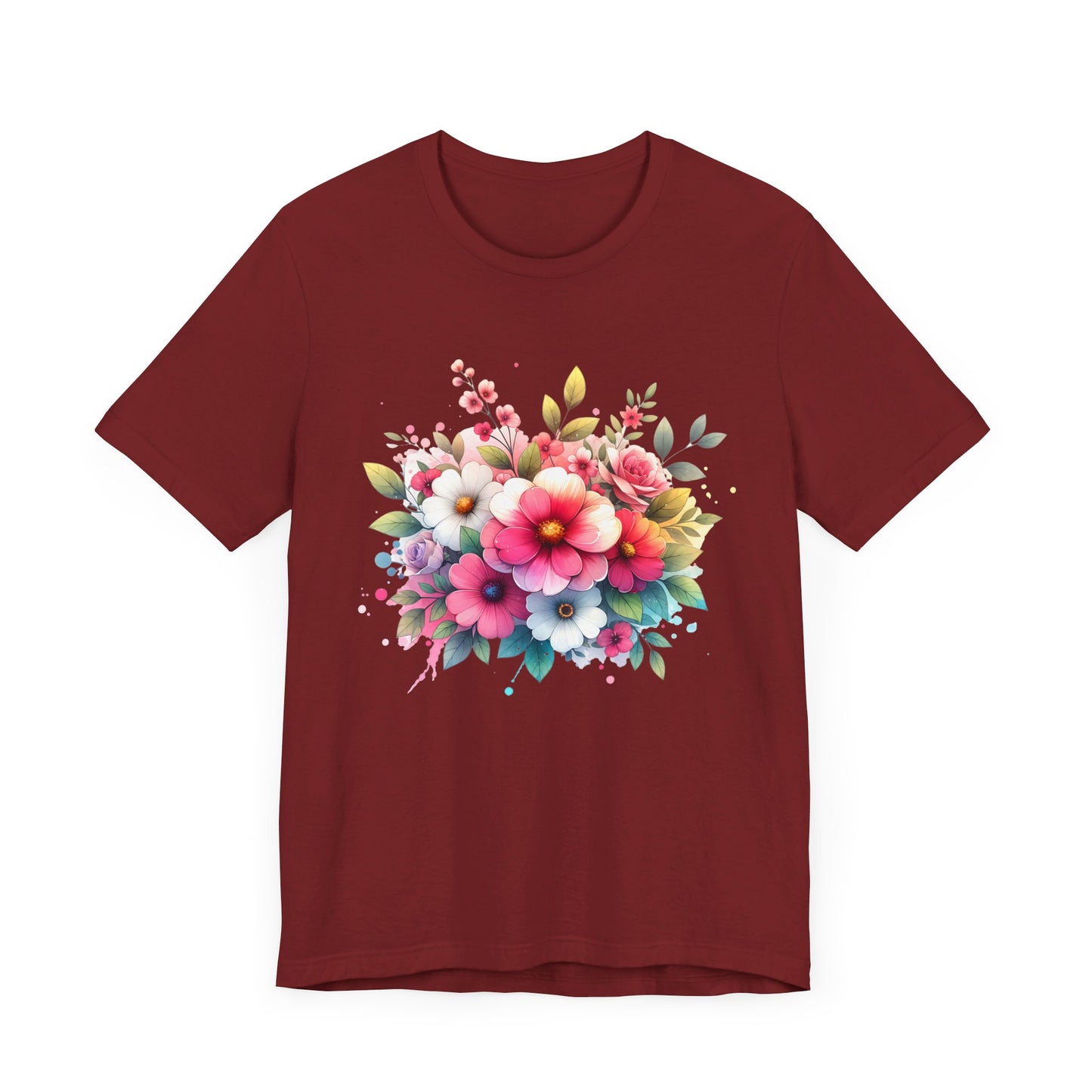 spring flower jersey short sleeve tee