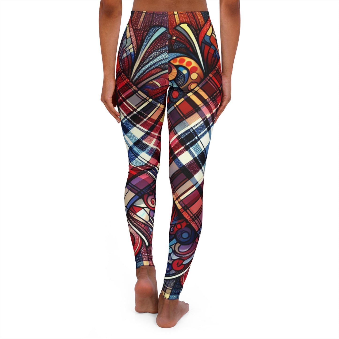 mix and match 1 women's casual spandex leggings (aop)