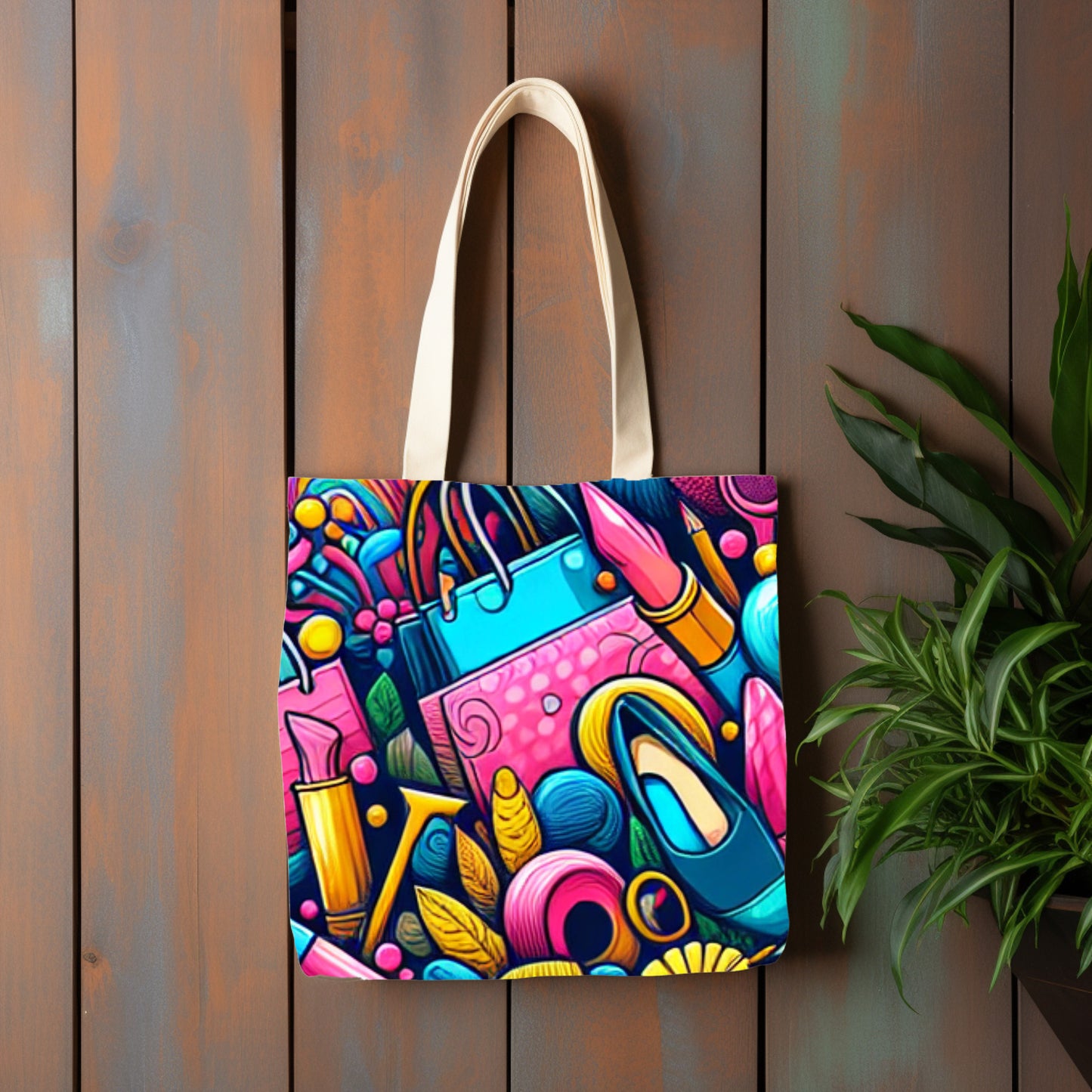 lifestyle ii canvas tote bag