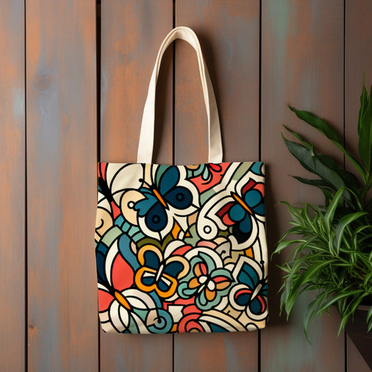 Butterfly Canvas Tote Bag